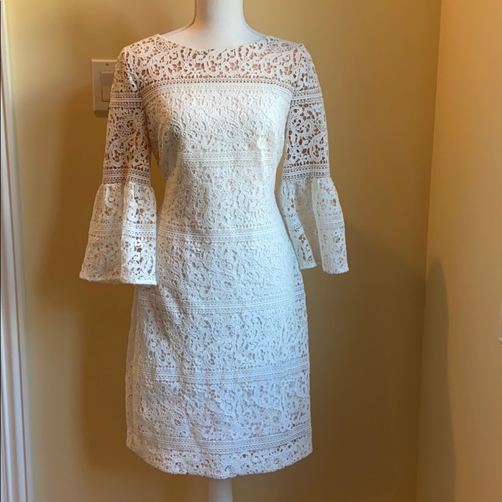 White Lace Ralph Lauren Dress Size 6